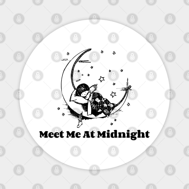 Meet Me At Midnight v4 Magnet by Emma